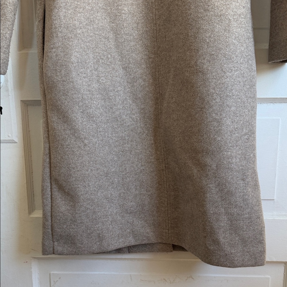 Zara Basic Soft Coat Front Button Beige Classic T… - image 15